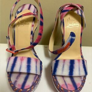 Christian Louboutin Multicolor Wedge Sandals